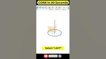 Cone in fusion 360 in 30 seconds || #PRROBOTICS #Shorts