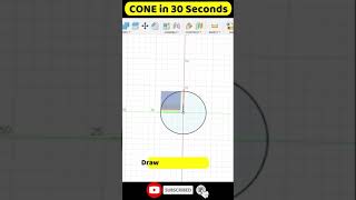 Cone in fusion 360 in 30 seconds || #PRROBOTICS #Shorts