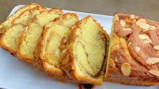 Quick Delicious Cake Recipe - Starbucks Style, Cake in 5 Minutes! Cinnamon Swirl Cake
