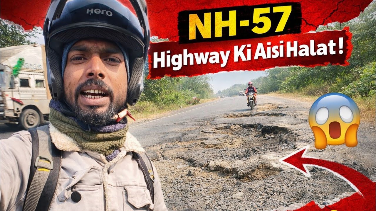 NH-57 Bihar 😱 | Tuta Hua Highway & Bike Wale Ki Pareshani | Reality of NH57