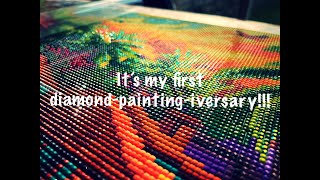 DIAMOND PAINTING YEAR IN REVIEW - My First Year of Diamond Painting - 16 paintings!