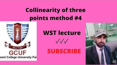 collinearity of three points method#4
