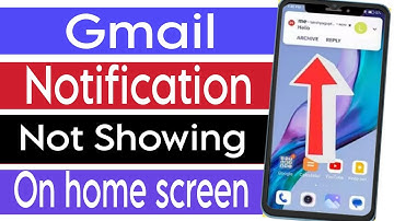Gmail Notification Not Showing On Home Screen || Om screen per Gmail message nahi de raha hai