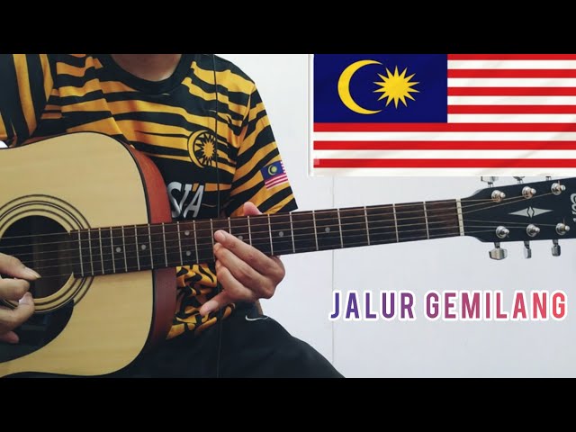 Jalur Gemilang 🇲🇾 Instrumental Guitar Cover By Ran Akustik #jalurgemilang #negarakumalaysia class=