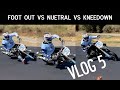 Socal Supermoto compares Foot out vs Kneedown vs Neutral!