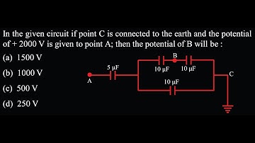 ED Test 05 Q30 L2 In the given circuit if point C is connected to the earth and the potential of