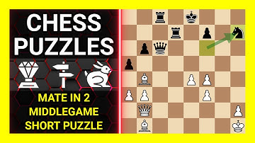 Chess Puzzles to Practice. Themes: Mate in 2, Middlegame, Short puzzle. Learn Chess
