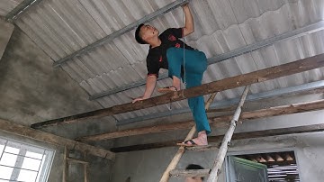 Dọn Nhà - Làm Gác Xép Cho 2 Ông Cháu den gamle mand spiste cassava | Cói Lalin