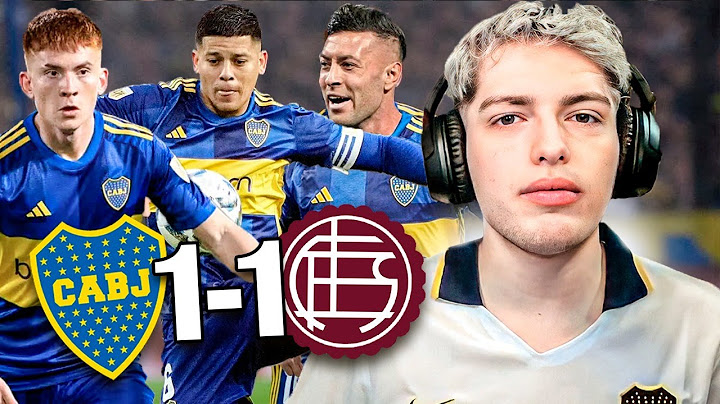 DAVOO XENEIZE REACCIONA A BOCA 1 LANUS 1 (2023) - COPA DE LA LIGA
