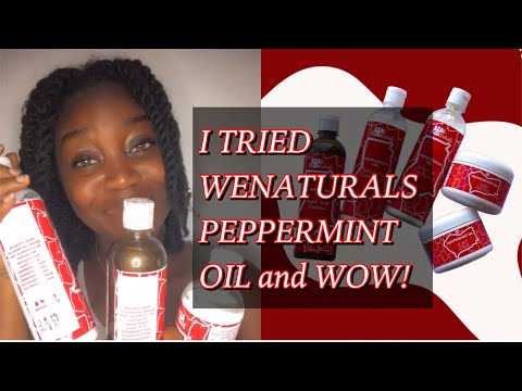 Видео: HONEST REVIEW OF WENATURALS PEPPERMINT OIL SET. || Wash Day ||