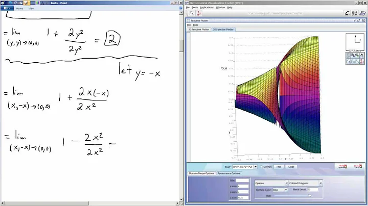 Limits in multi variable calculus theory and example