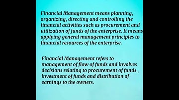What Is Financial Management | Explain Financial Management | Meaning | Definition #bcom #commerce