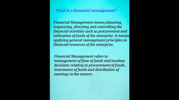 What Is Financial Management | Explain Financial Management | Meaning | Definition #bcom #commerce