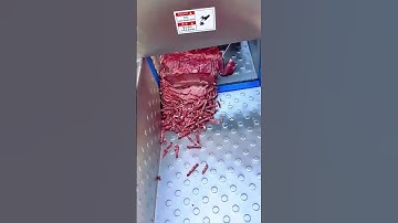 automatic meat slicing machine producing thin strips