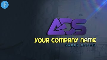 A D S 3D professional logo design on android pixellab[Vandy Design]