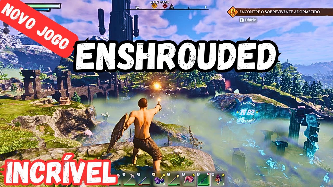 Enshrouded! NOVO GAMEPLAY SOBREVIVÊNCIA E EXPLORAÇÃO MAIS DETALHES DESSE  JOGO INCRÍVEL em 2023