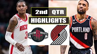 Portland Trail Blazers vs Houston Rockets 2nd Highlights | March 8 | 2024 NBA Season