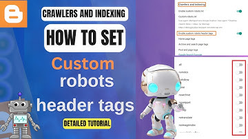 How to Set Custom Robots Header Tags in Blogger | Blogger SEO Setting 2025