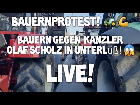 BAUERNPROTEST 🚜💪 gegen Olaf SCHOLZ 😱& Boris Pistorius in Unterlüß Rheinmetall Celle LIVE❗Bauerndemo