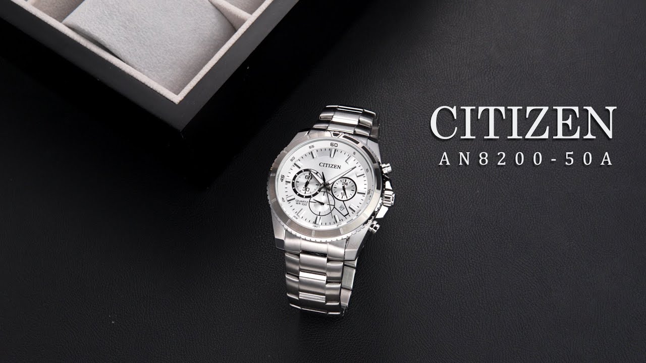 Review đồng hồ Citizen AN8200-50A mặt số kích thước lớn 44mm. - YouTube