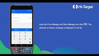 How to Input brokenchainage in Hi-Survey Road