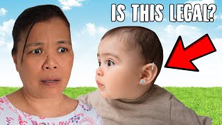 OUR STRICT PARENTS REACT TO OUR SONS PIERCING 