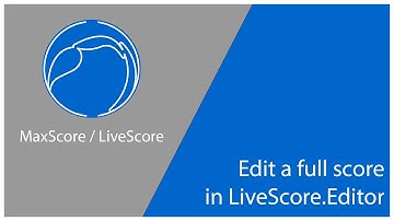 MaxScore - editor editing
