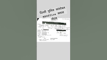 MS-Office Delhi Police Constable Class Notes #labhsinghnaincomputer  #cglmains2023
