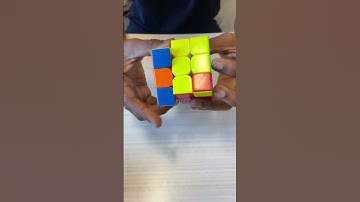 Student does 6 RUR’U’ (aka HEXY moves) to cycle a solved Rubik’s cube