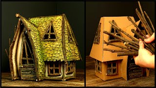 ❣DIY Cardboard Fairy House Using Twigs❣ by Creative Mom 253,816 views 3 years ago 4 minutes, 30 seconds