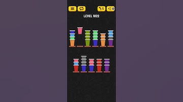 Cup Sort Puzzle Level 1022 = Water Sort Puzzle Level 1022 = Ball Sort Puzzle Level 1022 All the same