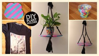 DIY -  Plant Hanger using Old Tshirt and Cardboard || Craft-O-Berry