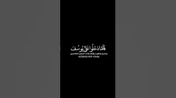 كرومات قرآن شاشة سوداء■القارئ:خالد الجليل●فلما دخلوا على يوسف.....❤