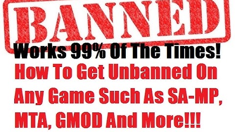 [Tutorial] How To Get UNBANNED In 1 Minute On Any Online PC Game! [Works On Almost Every Game]
