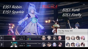 MoC 12 v2.4 (1 Cycle) | E0S1 Firefly & E0S1 Yunli | Honkai: Star Rail