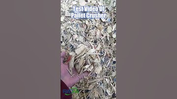 Test Video Of Pallet Crusher