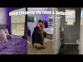 deep clean my room and bathroom with me *will give you motivation*