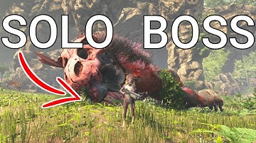 HOW TO SOLO LOST ISLAND ALPHA BOSS FIGHT BEST METHOD EASY!!! ARK: Survival Evolved