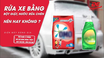Có nên dùng bột giặt, nước rửa chén để rửa xe?
