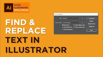Find and replace text in Illustrator | Illustrator Tips & tricks