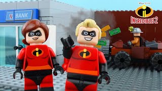 LEGO Incredibles STOP MOTION LEGO Incredibles Underminer Bank Robbery | Incredibles 2 | Billy Bricks