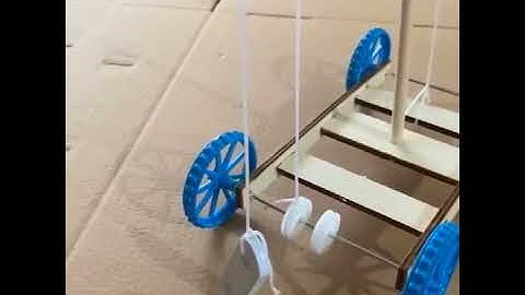 Đồ chơi STEM Mô hình xe chạy bằng trọng lực của quả nặng   stemsangtao com   B10K3920