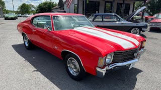 Test Drive 1972 Chevrolet Chevelle Big Block SOLD $30,900 Maple Motors #2627