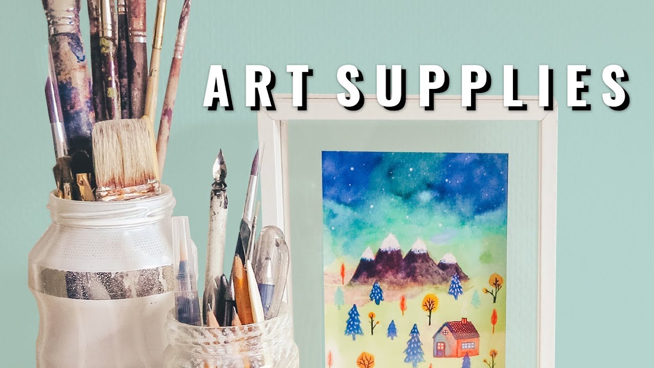 How I store my art supplies, collection & organization TristArtist
