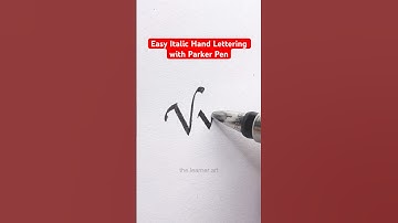 Letter V Hand Lettering  Sharp strokes & smooth ink with a Parker fountain pen! #shortvideo #shorts