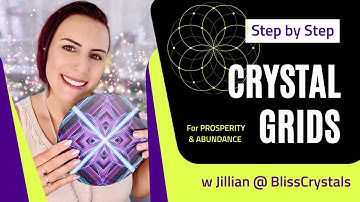 How to Make a Crystal Grid for Prosperity & Abundance Step by Step | Crystal Grids for Beginners