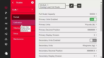 Calibrating a Scale with the 1280