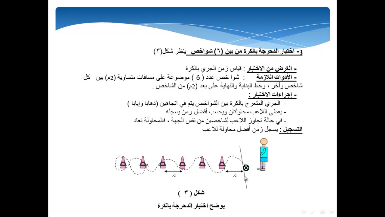 ا د احمد عبدالامير حمزة محاضرة الاختبارات المهارية بكرة القدم