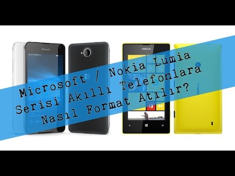 Microsoft / Nokia Lumia Serisi Akıllı Telefonlara Nasıl Format Atılır?