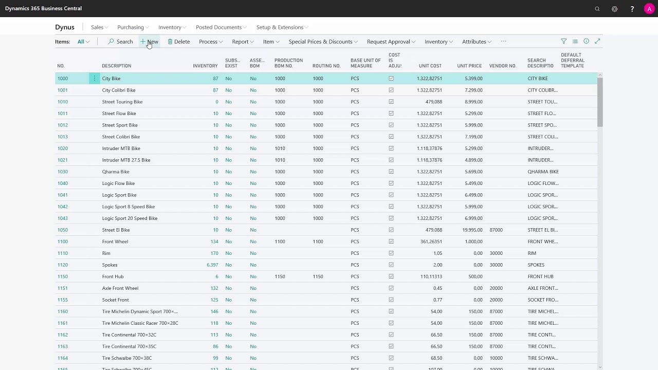 Item templates for creating new Items Microsoft Dynamics 365 Business